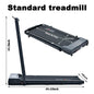 2-In-1 Portable Treadmill with Handle for Home & Office Use