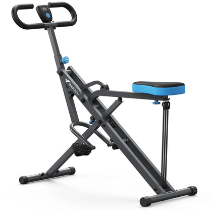 Compact Weight Support Squat Machine - 2-In-1 Glutes & Leg Exercise Trainer for Home Gym, 350 Lbs Capacity